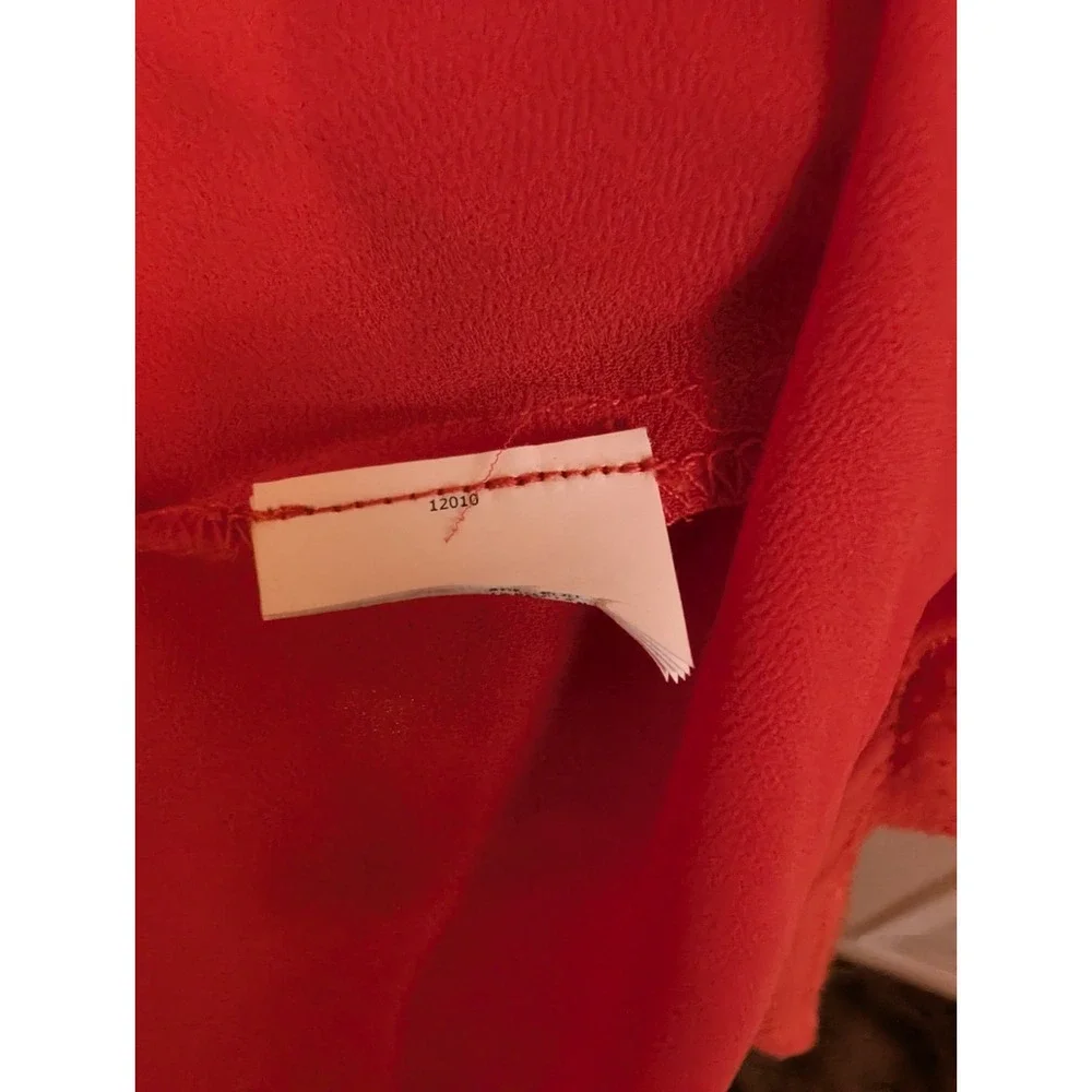 MICHAEL Michael Kors Faux Wrap Mini Dress Bright Deep‎ Orange Size Large